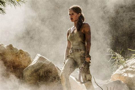 Tomb Raider Star Alicia Vikander Under Fire For Bust