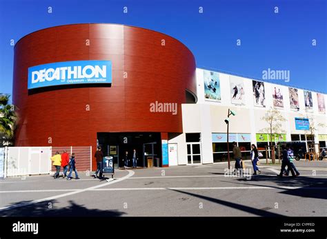 branch  decathlon   odysseum shopping centre  montpellier southern france stock