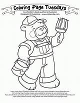 Coloring Bear Diy Dulemba Tuesday Book Pages Father Pdf Big Do Card sketch template
