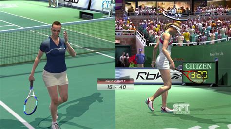 virtual tennis 3 martina hingis vs nicole vaidisova youtube