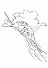 Coloring Pages Jet Fighter Mustang Aircrafts Edupics sketch template