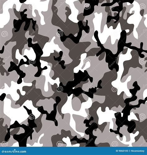 camouflage grey stock vector illustration  white texture