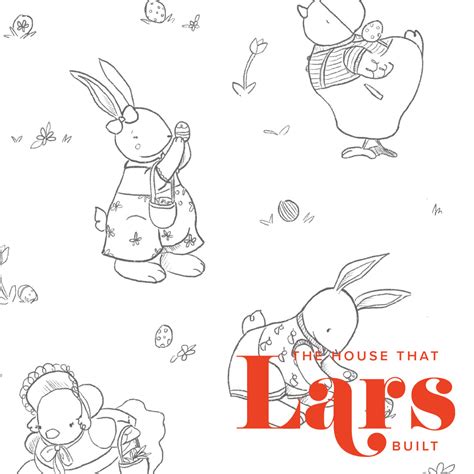 easter egg hunt coloring page  printable  house  lars built