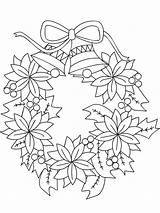 Couronne Coloriage Colorier Fleurs Cloches Poinsettia Kerstkrans Albanysinsanity Wreaths Natal Traditions Imprimé Riscos Vegetal Advent Holidays sketch template