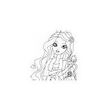 Coloring Fairest Briar Getting Beauty Ever After High sketch template