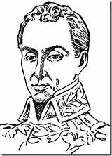 Bolivar Simon Bolívar Simón Venezuela Peru sketch template