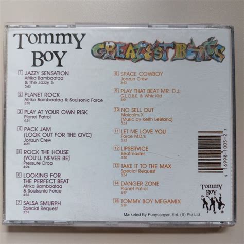 tommy boy greatest hits vd hobbies toys  media cds dvds