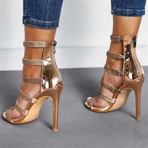 2019 women s shoes fashion rhinestone stilettos high heeled sandals