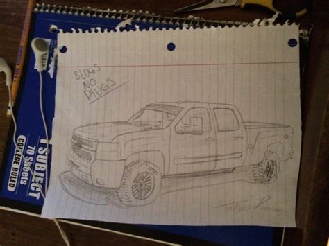 realistic car drawings page  gmc truck forum