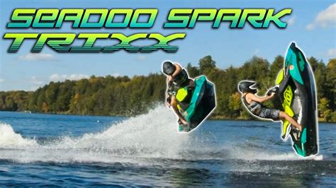 ripping  seadoo spark trixx whips jumps wheelies    youtube