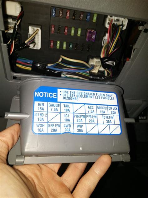 electrical toyota tacoma  fuse diagram motor vehicle maintenance repair stack exchange