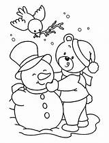 Coloring Pages Winter Kids Sheet Sheets Visit Christmas sketch template
