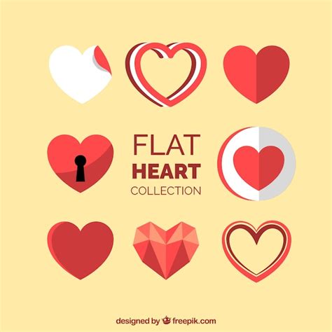 heart designs collection vector