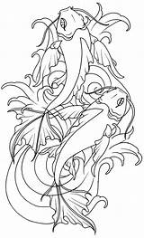 Koi Fish Tattoo Coloring Pages Drawing Adult Tattoos Japanese Dessin Metacharis Colouring Coloriage Book Designs Drawings Deviantart Sketches Zentangle Trait sketch template