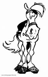 Luke Lucky Coloring Pages Cartoon Jolly Jumper Color Character Printable Horse Kids Gif Sheets Back 2009 Book sketch template