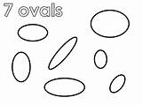 Ovals Coloring Seven sketch template