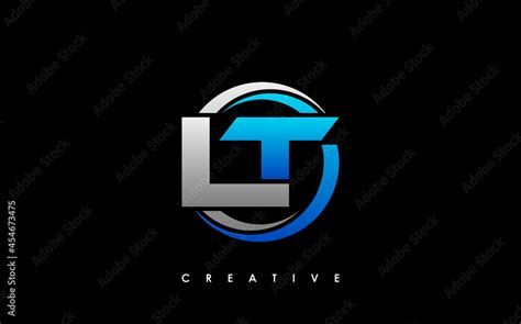lt letter initial logo design template vector illustration stock vector adobe stock