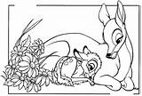 Coloring Pages Disney Bambi Printable Print Childcoloring sketch template