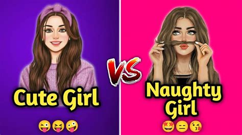 cute girls vs naughty girls 🤩💃👸😍 youtube