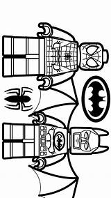 Lego Batman Spiderman Coloring Pages Printable Kids Categories Game sketch template