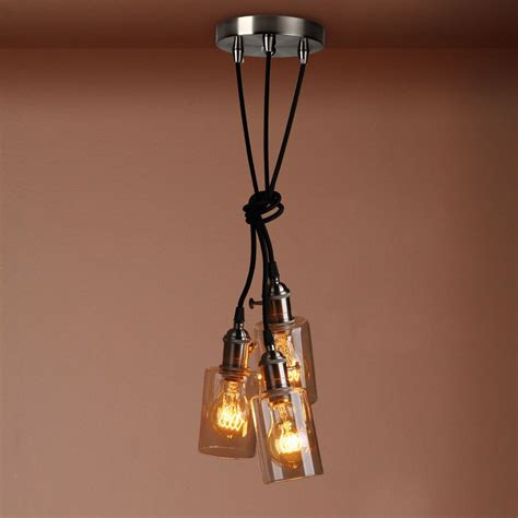 style cluster pendant lights wiring hard wired  ceilingblack braided wires