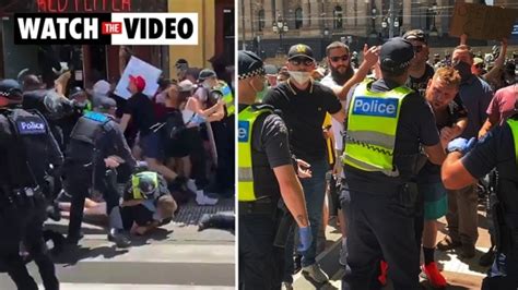 Melbourne Anti Lockdown Protest Hundreds Arrested Cop Hospitalised