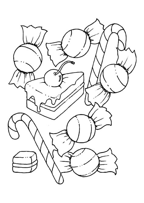 printable candy coloring pages  kids