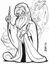 Dumbledore Potter Harry Albus sketch template