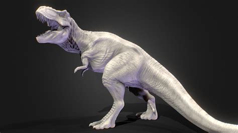 T Rex Jurassic Park Rexy Fan Art 2 3d Model By