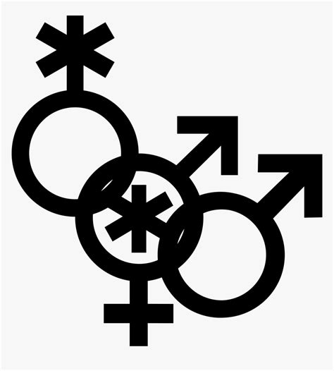 nonbinary man and woman symbol interlocked with a nonbinary gender