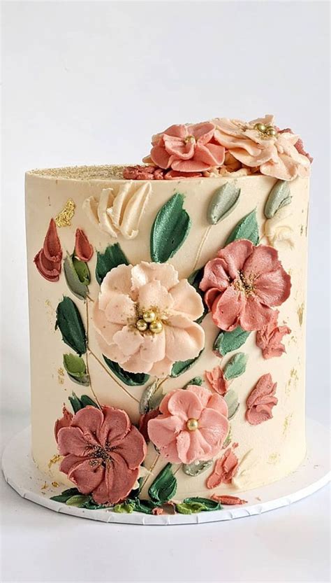 beautiful cake designs  swoon pretty floral cake