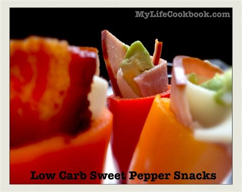 Low Carb Sweet Pepper Snacks My Life Cookbook