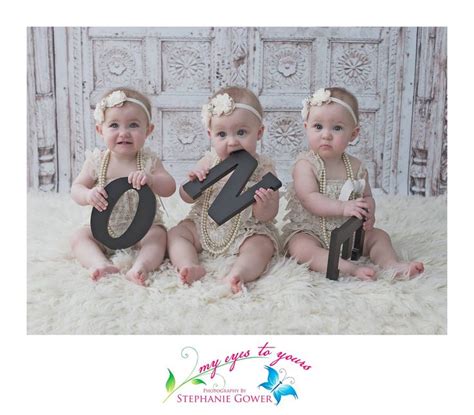 first birthday shoot with the cutest triplets myeyestoyours