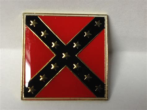 confederate battle flag lapel pin new gettysburg