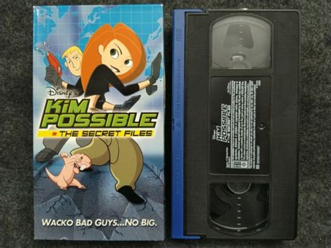 kim possible the secret files vhs 2003 paper sleeve packaging for