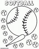 Softball Fastpitch Coloringway Getdrawings Colorings sketch template
