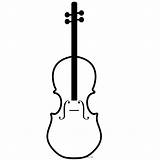 Violin Violino Colorare sketch template