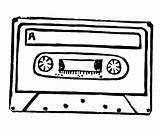 Cassette Cassettes Clipartmag sketch template
