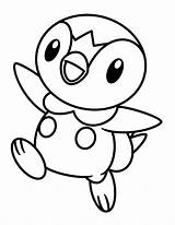Pokemon Coloring Pages Piplup Pearl Diamond Sheet Drawing Printable Tiplouf Coloriage Imprimer Color Teddiursa Pichu Print Sheets Colour Name Cartoon sketch template