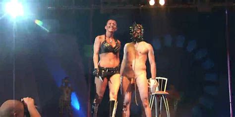crazy fetish needle show on stage fetish porno movies