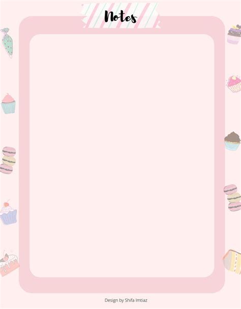 cute notepad note pad design cute notes notepad design  printable