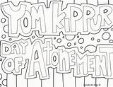 Yom Kippur sketch template
