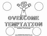 Temptation Coloring Tempted Temptations Overcome Designlooter Memorable Temptaion Myfavoritecrafts sketch template