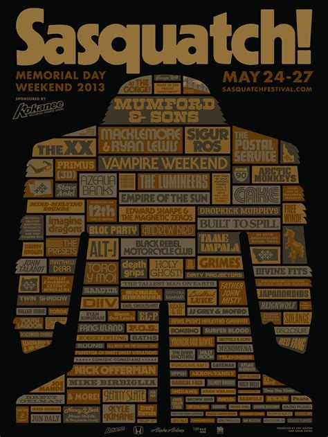sasquatch 2013 lineup revealed consequence of sound