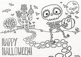 Coloring Scary Halloween Pages Popular Printable sketch template
