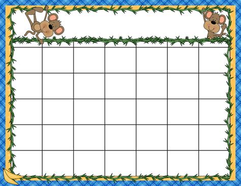 images   printable preschool calendar template preschool