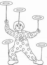 Circus Spinning Clown Skills Plate Splats sketch template