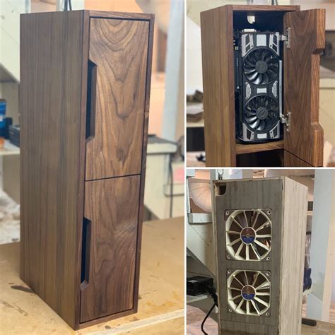 mini cabinetpc case  tight fit woodworking