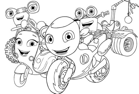 ricky zoom  ricky zoom coloring page