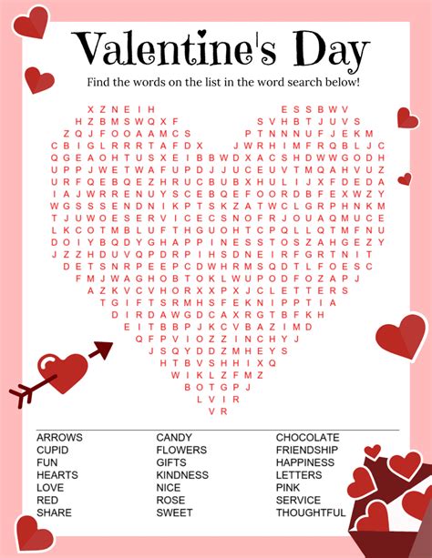 adorable valentines day word search printable  spy fabulous